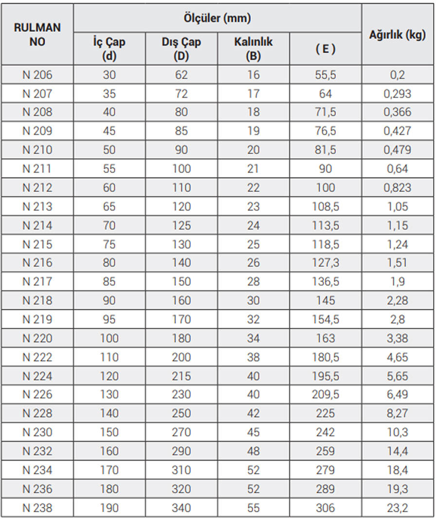 OBR N Series Bearings